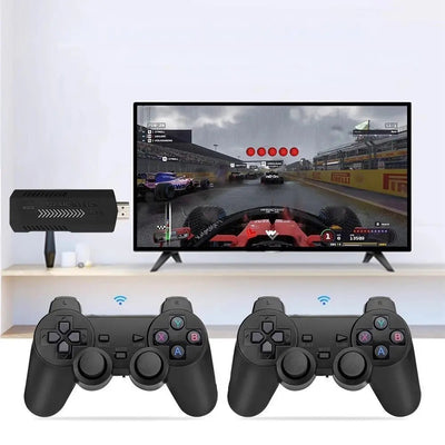 Game Stick 4K HD : 58000 jeux rétro 4K. Manettes sans fil - L'atelier Rétro